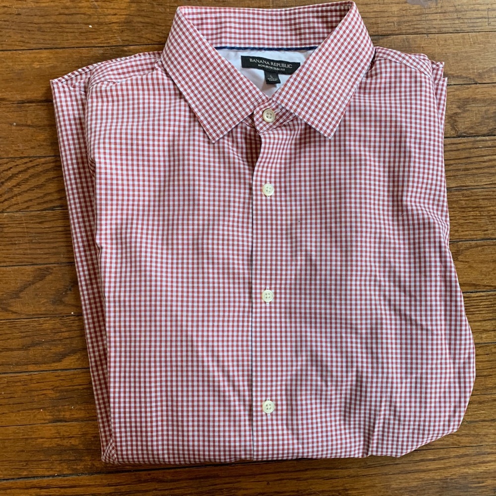Banana republic slim large men’s dress shirt